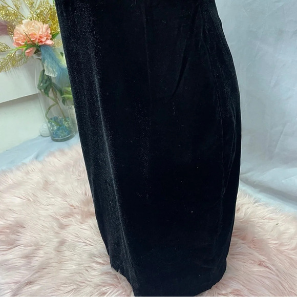 Venus sequence beaded tan top velvet skirt body on evening/club dress size 2 - Picture 13 of 16